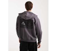 Tommy Jeans - Felpa con cappuccio nero slavato con grafica con logo e zip 50