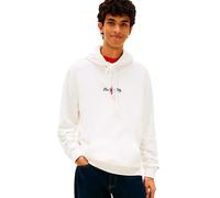 Tommy Jeans Sign Backprint Hoodie Bianco M Uomo