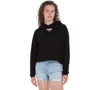 Tommy Jeans Felpa Donna Tjw Rlx Essential Logo Hoodie con Cappuccio, Nero (Black), L