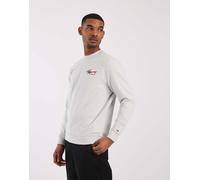 Tommy Jeans Felpa 'Signature Logo Sueded' navy / grigio sfumato / rosso Uomo - PROMO - Felpe - Felpe Tommy Jeans L