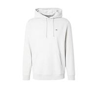 Tommy Jeans Uomo Felpa Regular Fit Flag Fleece con Cappuccio, Grigio (Silver Grey Heather), L