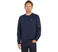 Tommy Jeans Felpa Uomo TJM Regular senza Cappuccio, Blu (Twilight Navy), S