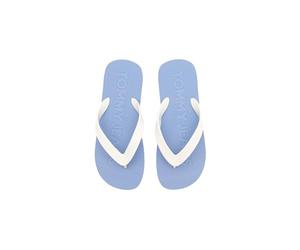 Tommy Jeans Flip Flops Donna Logo Infradito, Blu (Moderate Blue), 37