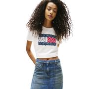 Tommy Jeans Floral Flag W - T-shirt - donna L White woman