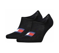 Tommy Jeans Footie Flag - calzini corti 39/42 Black unisex
