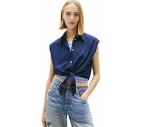 TOMMY JEANS Front Poplin W - camicia senza maniche - donna Blue S