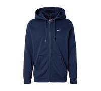Tommy Jeans Tjm Reg S Flag Zip Fleece Thru Dm0dm20743, Felpa con Cappuccio e Zip Uomo, Blue (Dark Night Navy), S