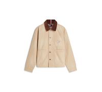 Tommy Jeans Giacca di mezza stagione 'Contrast Collar Chore' crema / marrone Uomo Tommy Jeans XL