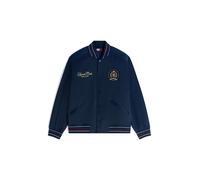 Tommy Jeans Giacca di mezza stagione 'Crest Patch Relaxed Bomber' navy / mocca / rosso ciliegia / bianco Uomo - PROMO - Giacche - Giacche da mezza stagione Tommy Jeans S