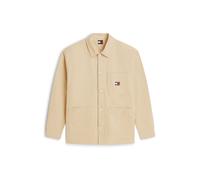 Tommy Jeans - Badge Oversized Fit Overshirt - - Shirts - Uomo - Beige - XL