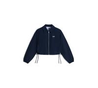 Tommy Jeans Giacca di mezza stagione 'Seersucker Drawstring Hem Relaxed Coach' blu scuro Donna Tommy Jeans M