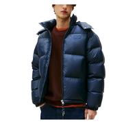 Giacca con cappuccio Tommy Jeans Alaska Down Puffer blu navy - M