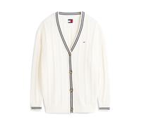 TOMMY JEANS Flag Cable W - maglione - donna S White woman