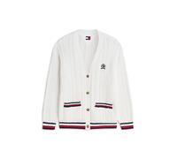 Tommy Jeans Giacchetta 'Global Stripe Oversized Cable' rosso / nero / bianco Donna Tommy Jeans XL