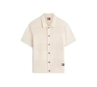 Tommy Jeans Giacchetta 'Tommy Badge Woven Short Sleeve' crema Uomo Tommy Jeans S