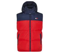Tommy Jeans Giubbotto Senza Maniche Smanicato Bicolore Rosso