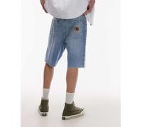 Tommy Jeans - Isaac - Jorts in denim lavaggio chiaro con tasca con stemma-Blu 30