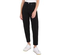 Tommy Jeans Jeans Donna Mom Jeans Elasticizzati, Blu (Denim Black), 29W / 32L