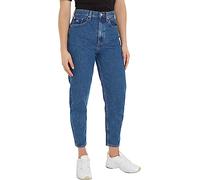 Tommy Jeans Jeans Donna Mom Jeans Vita Alta, Blu (Denim Medium), 33W / 30L