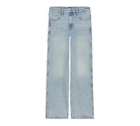 Tommy Jeans - Mia - Jeans dritti a vita medio alta lavaggio ultra chiaro con cuciture sfrangiate-Blu W32 L32