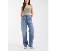 Tommy Jeans - Layla - Jeans dritti slim a vita alta blu lavaggio medio W24 L32