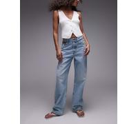 Tommy Jeans - Layla - Jeans dritti slim a vita alta blu lavaggio medio W32 L32