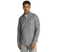 Tommy Jeans Linen Blend M - camicia maniche lunghe - uomo L Grey man
