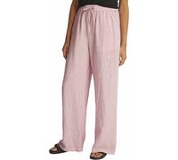 Tommy Jeans Linen W - pantaloni lunghi - donna M Pink/White woman