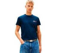 Tommy Hilfiger Slim Sign Chest T-shirt Dark Night Navy Taglia: M | T-shirt stampate Outlet | Uomo | Nero