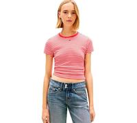 Tommy Jeans Slim Essential Ext Short Sleeve T-shirt Rosso XS Donna