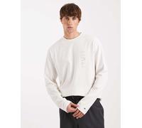 Tommy Jeans - Maglietta a maniche lunghe bianco slavato con logo 48