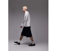 Tommy Jeans - Maglietta a maniche lunghe comoda bianca con logo-Bianco 50