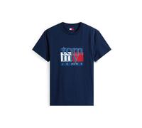 Tommy Hilfiger Blue Cotton Men T-Shirt - M