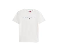 Tommy Jeans Linear Logo Regular Fit Short Sleeve T-shirt Bianco M Uomo