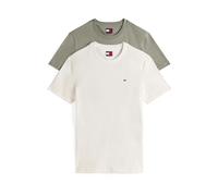 Tommy Jeans - Confezione da 2 T-shirt extra slim salvia e bianco 46-48
