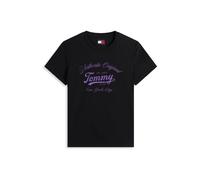 Tommy Jeans Maglietta 'Essential' lilla / nero Donna Tommy Jeans L lilla / nero