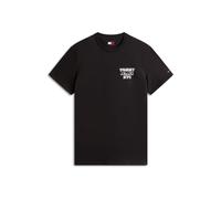 Tommy Jeans T-Shirt da Uomo Tjm Slim Entry Bills SS Tee DM0DM22321 S/S, Nero (Nero), XL, Nero (Nero), XL