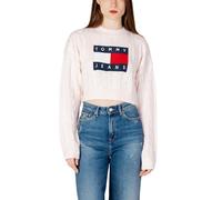 Tommy Jeans Maglioncino Rosa da Donna con Bandiera L
