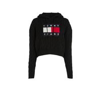 Tommy Jeans Maglione Con Cappuccio Intrecciato Center Flag DW0DW16528 Nero L
