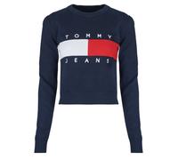 Tommy Jeans Maglione TJW FLAG CREW NECK SwEATER in Marine EU L