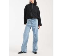 Tommy Jeans - Mia - Jeans dritti comodi a vita medio alta blu lavaggio chiaro W29 L32