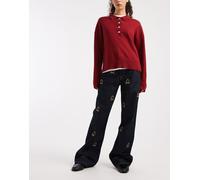 Tommy Jeans - Mia - Jeans dritti comodi con stemma lavaggio indaco scuro-Blu navy W32 L30