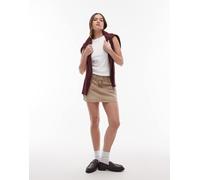 Tommy Jeans - Microgonna in denim lavaggio marrone W24