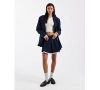 Tommy Jeans - Minigonna a pieghe blu navy in coordinato L