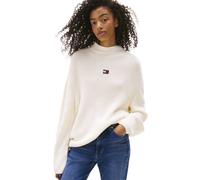 Tommy Jeans Mockneck Badge W - maglione - donna 2XS White woman