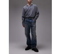 Tommy Jeans - Otis - Jeans dritti regular fit lavaggio scuro sbiadito-Blu navy W34 L32