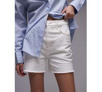 Tommy Jeans - Pantaloncini di jeans mom lavaggio bianco con bordi grezzi W31