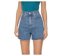 Tommy Jeans Pantaloncini in Jeans Donna Mom Short Elasticizzati, Blu (Denim Medium), 29W