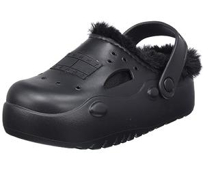Tommy Jeans Pantofole Donna Freedom Mule Peluche, Nero (Black), 37/38