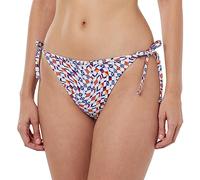 Tommy Jeans Perizoma Bikini Donna String Side Tie Print Sportivo, Multicolore (Flag Wave Check Print), XS